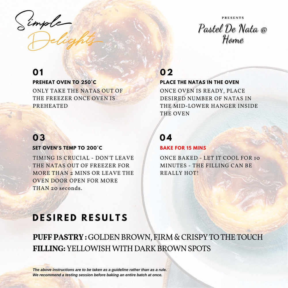 Pastel de Nata (6 Pcs) - Simple Delights. UAE Specialty Store Dubai